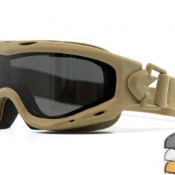 Masque de Protection Spear Dual - Verres Transparent, Fumé et Orange/Dark Earth - Wiley X