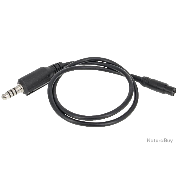 Cordon U174/U Wire Type A pour Headset FCS AMP - Noir - FMA