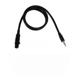 Cable Connexion Téléphone 3,55mm pour Headset FCS AMP - Noir - FMA
