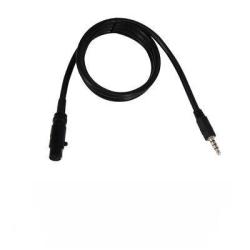 Cable Connexion Téléphone 3,55mm pour Headset FCS AMP - Noir - FMA