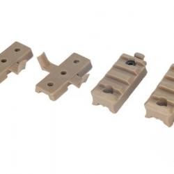 Kit de rails Picatinny et mount pour rails ARC - Dark Earth - FMA