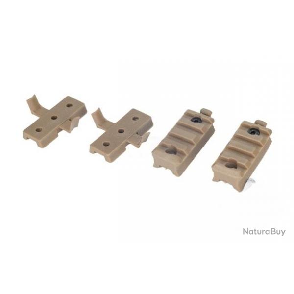 Kit de rails Picatinny et mount pour rails ARC - Dark Earth - FMA