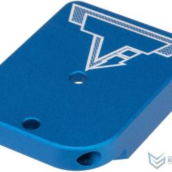 Talon de chargeur Taran Tactical pour Hi-Capa GBB - Avec port de chargement / Aluminium / Bleu - EMG