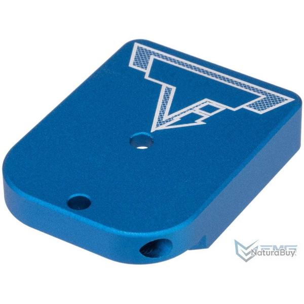 Talon de chargeur Taran Tactical pour Hi-Capa GBB - Avec port de chargement / Aluminium / Bleu - EMG