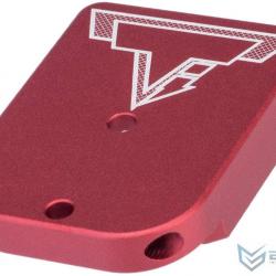 Talon de chargeur Taran Tactical pour Hi-Capa GBB - Avec port de chargement / Aluminium / Rouge - EM
