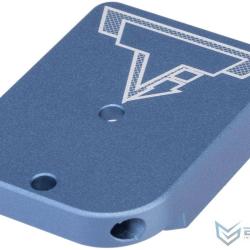 Talon de chargeur Taran Tactical pour Hi-Capa GBB - Avec port de chargement / Aluminium / Bleu - EMG
