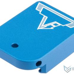 Talon de chargeur Taran Tactical pour Hi-Capa GBB - Sans port de chargement / Aluminium / Bleu - EMG