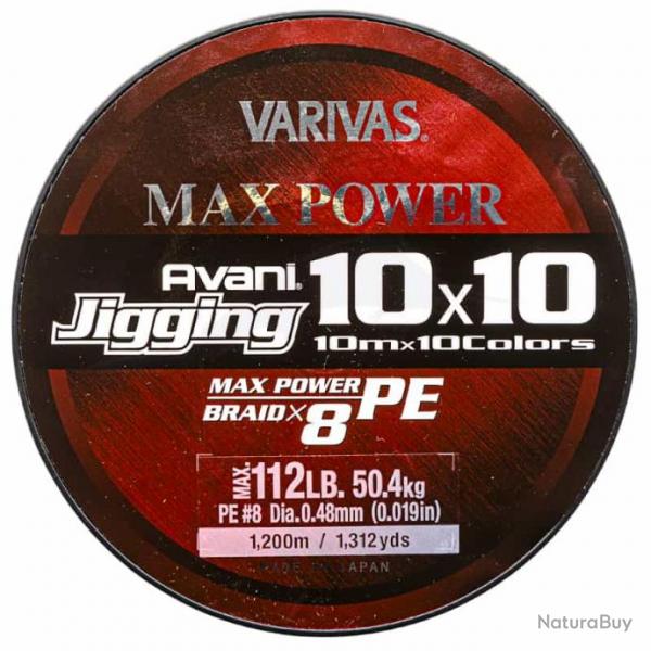 Varivas Avani Jigging 10x10 Max Power 112lb 1200m