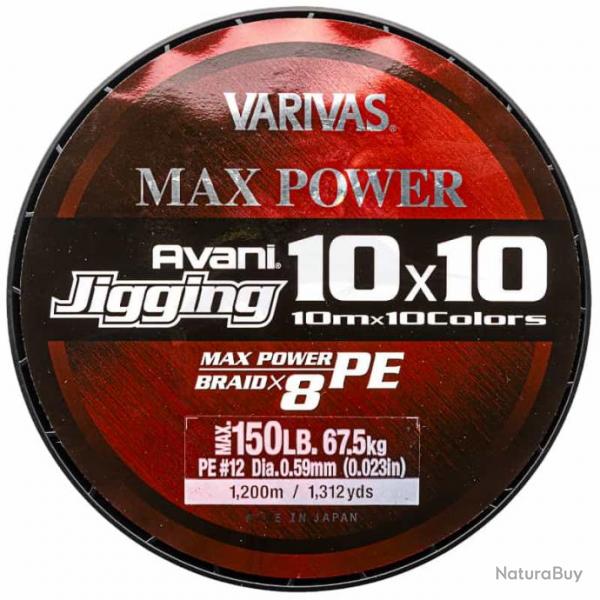 Varivas Avani Jigging 10x10 Max Power 150lb 1200m
