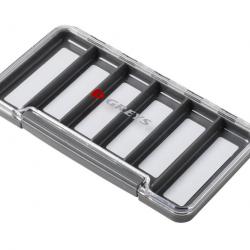 Boîte de Rangement Greys Slim Waterproof Fly Box 6 compartiments