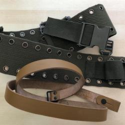 Ceinturon, Harnais de combat d'occasion arm&eacute;e allemande + 1 bretelle de mas 45