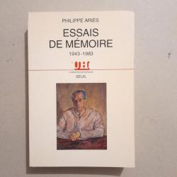 Essais de mémoire (1943-1983)Philippe Ariès