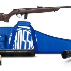 Pack carabine à verrou Rossi 8122 droitier bois cal.22LR canon 53cm