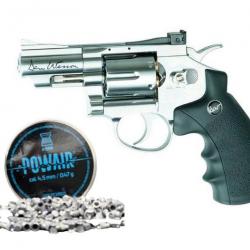 Pack Revolver + plombs - DAN WESSON 2.5'' Silver 4.5 CO2-BBS