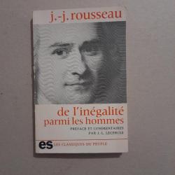 Jean-Jacques Rousseau De l'inégalité parmi les hommes