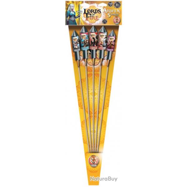 Feu d'artifice - Fuses " Arwen " Hyper puissantes X5 pices