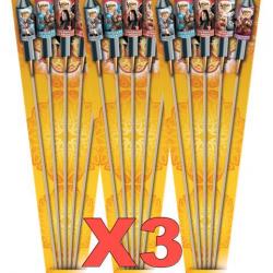 3X Lot Feu D'artifice - Fusées " Arwen " X5 Pièces par Paquet