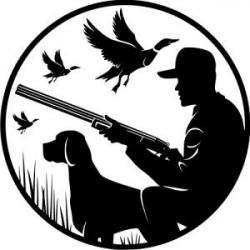 Autocollants chasse canards oie avec chien déco voiture camping car ou autres noir ou blanc !