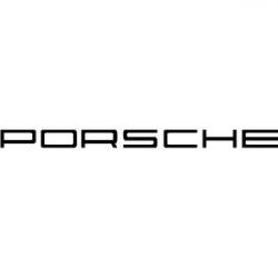 Autocollants Porsche  voiture camping car ou autres noir ou blanc !