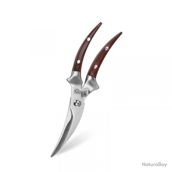 Ciseaux de Cuisine Pro Acier Inox, Modele: E