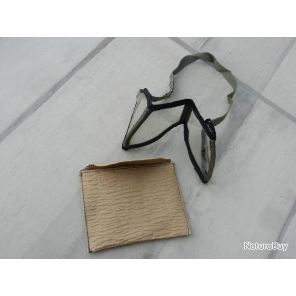 paire de lunettes de protection militaires pliantes allemandes 2me guerre WW2 - avec pochette