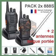 Baofeng UV-S9 Tri-bande NOIR/GRIS UHF/VHF 8W Talkie-walkie Scanner