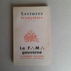 Lectures françaises. No spécial octobre 1958 : la Franc-Maçonnerie gouverne