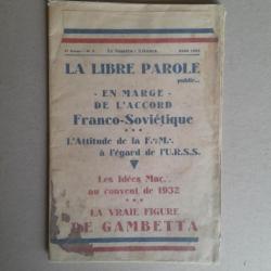 La Libre Parole. No 3, 1933