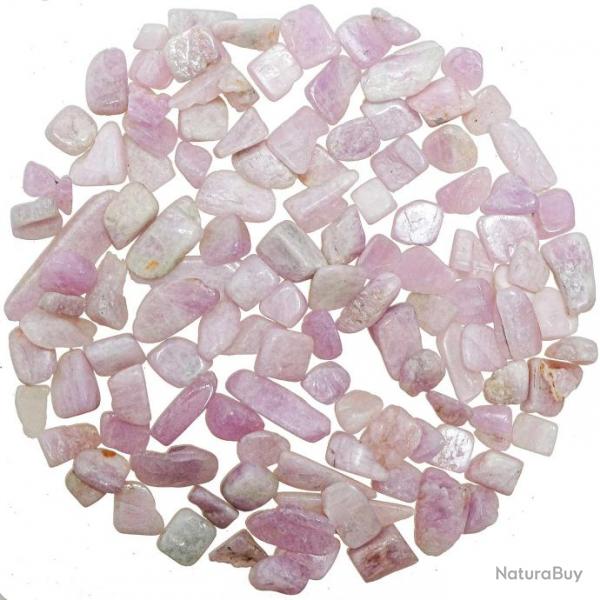 Petites pierres roules kunzite - 1  1.5 cm - 50 grammes