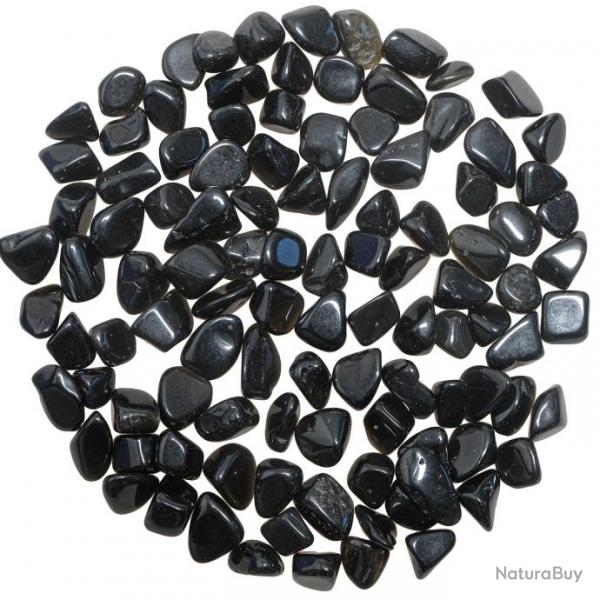 Petites pierres roules obsidienne noire - 1  1.5 cm - 100 grammes