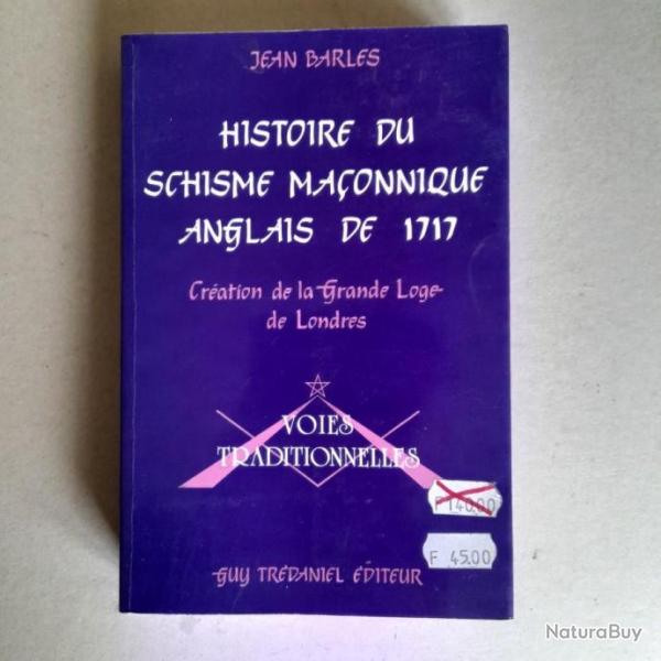 Histoire du schisme maonnique anglais de 1717 : Cration de la Grande Loge de Londres