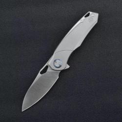 Couteau Kunwu Knives Zen Compact Lame Acier Elmax Manche Titane IKBS Clip Framelock KUNK704C