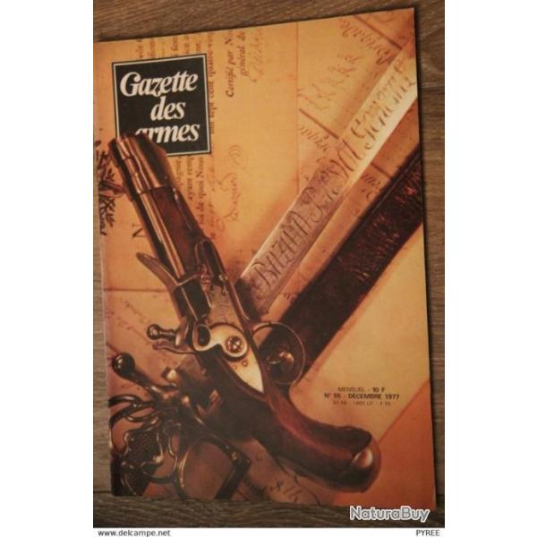 GAZETTE DES ARMES N 55 1977 REVOLVER CHIEF'S SPCIAL PISTOLETS GENDARMERIE FUSIL JOHNSON OBUSIER AA