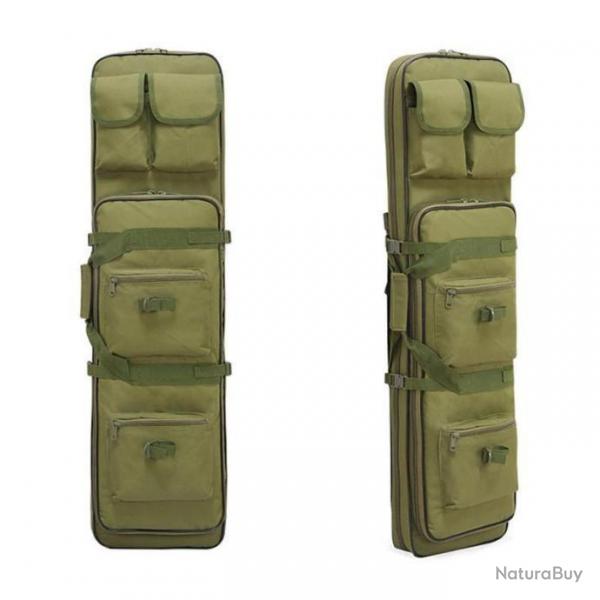 SAC  DOS DE TRANSPORT MILITAIRE TACTIQUE 85CM KAKI TUI CARABINE FUSIL DE CHASSE ET AIRSOFT