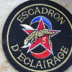 insigne tissu  3° Division Blindée, Escadron d'Eclairage Divisionnaire Forces Française Allemagne