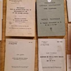 Notices militaire annee 60 /70/80