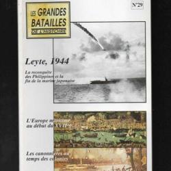 Les grandes batailles de l'histoire leyte 1944, les canonnières (12p), europe maritime 1588-1648