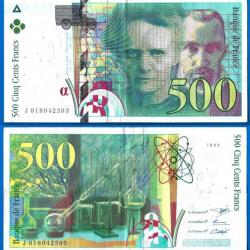 France 500 Francs 1994 Pierre et Marie Curie Billet