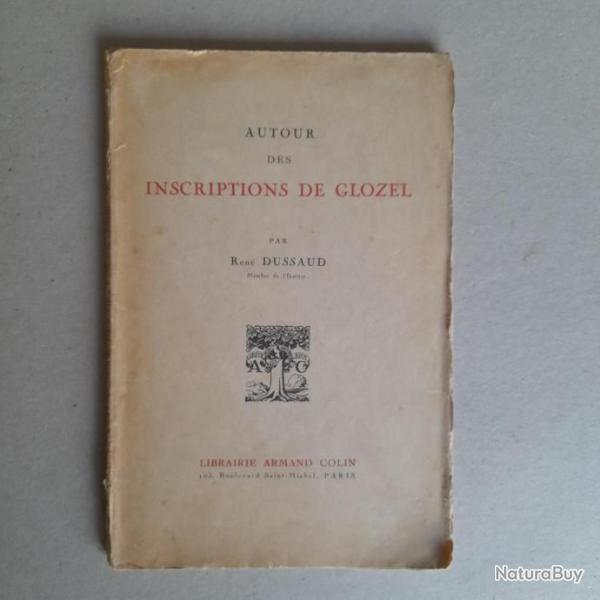 Autour des Inscriptions de Glozel.Ren Dussaud 1927