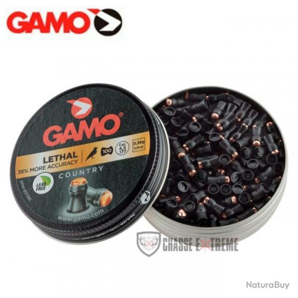100 Plombs GAMO LETHAL More Pntration Cal 4,5 mm