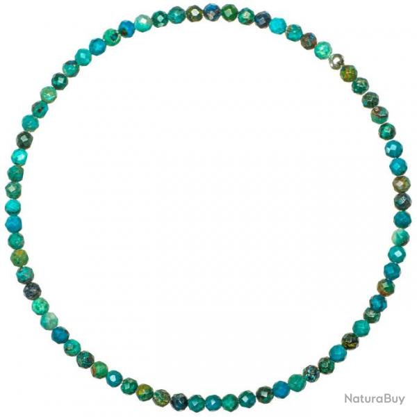 Bracelet en chrysocolle - Perles facettes ultra mini