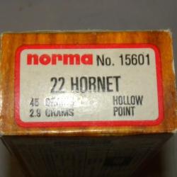 Boite 22 Hornet Norma