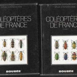 atlas des coléoptères de france , belgique, suisse  tome I & II entomologie de luc aubert