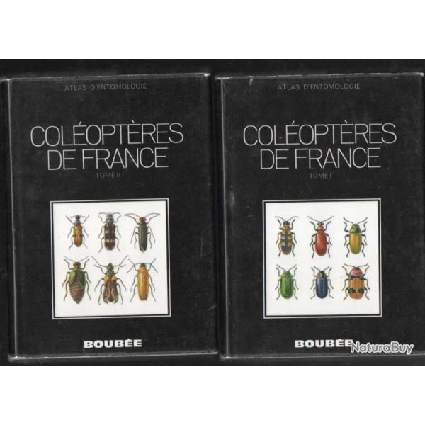 atlas des coloptres de france , belgique, suisse  tome I & II entomologie de luc aubert