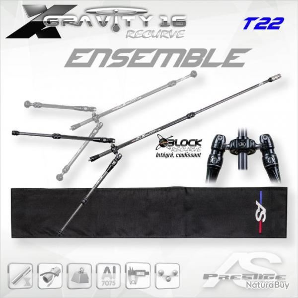 ARC SYSTEME - Ensemble X-GRAVITY 16Recurve 22 mm