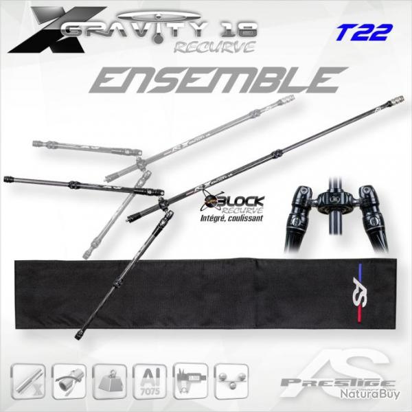 ARC SYSTEME - Ensemble X-GRAVITY 18Recurve 22 mm