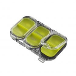 Boîte de Rangement Daiwa Jumelable C Smoke Vert 6 compartiments 11 x 6,7 x 1,5cm