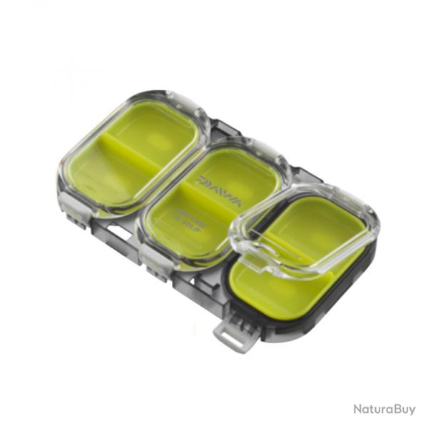 Bote de Rangement Daiwa Jumelable C Smoke Vert 6 compartiments 11 x 6,7 x 1,5cm