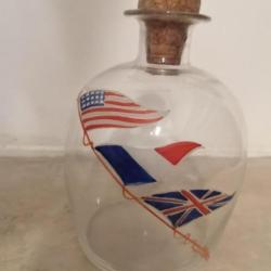 Flacon en verre, Alli&eacute;s, seconde guerre mondiale...