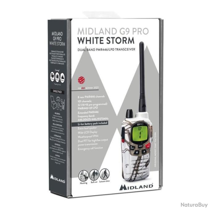 Radio Midland G9 Pro white storm Talkie Walkie - Talkies walkies